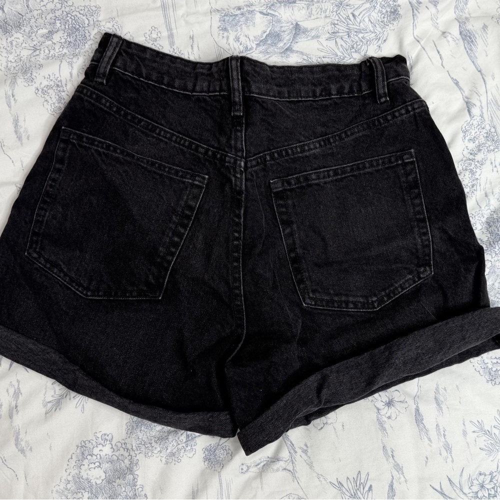 Zara High Waist Black Women's Shorts size 8 - Picture 3 of 9